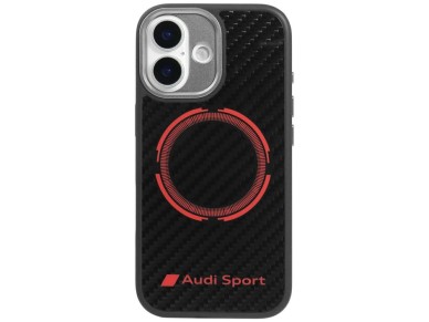 Audi RSQ Carbon Fiber Sport Red Circle MagSafe Case for iPhone 17 - Black Audi RSQ Carbon Fiber Sport Red Circle MagSafe Case for iPhone 17 - Black