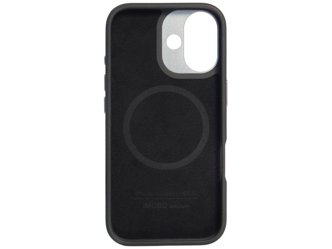 Capa MagSafe Audi RSQ Carbon Fiber Sport Red Circle para iPhone 17 - Preta
