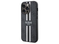 Funda Guess 4G con estampado de rayas y MagSafe para iPhone 15 Pro Max - negra Funda Guess 4G con estampado de rayas y MagSafe para iPhone 15 Pro Max - negra