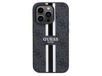 Funda Guess 4G con estampado de rayas y MagSafe para iPhone 15 Pro Max - negra Funda Guess 4G con estampado de rayas y MagSafe para iPhone 15 Pro Max - negra