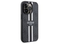 Funda Guess 4G con estampado de rayas y MagSafe para iPhone 15 Pro Max - negra Funda Guess 4G con estampado de rayas y MagSafe para iPhone 15 Pro Max - negra
