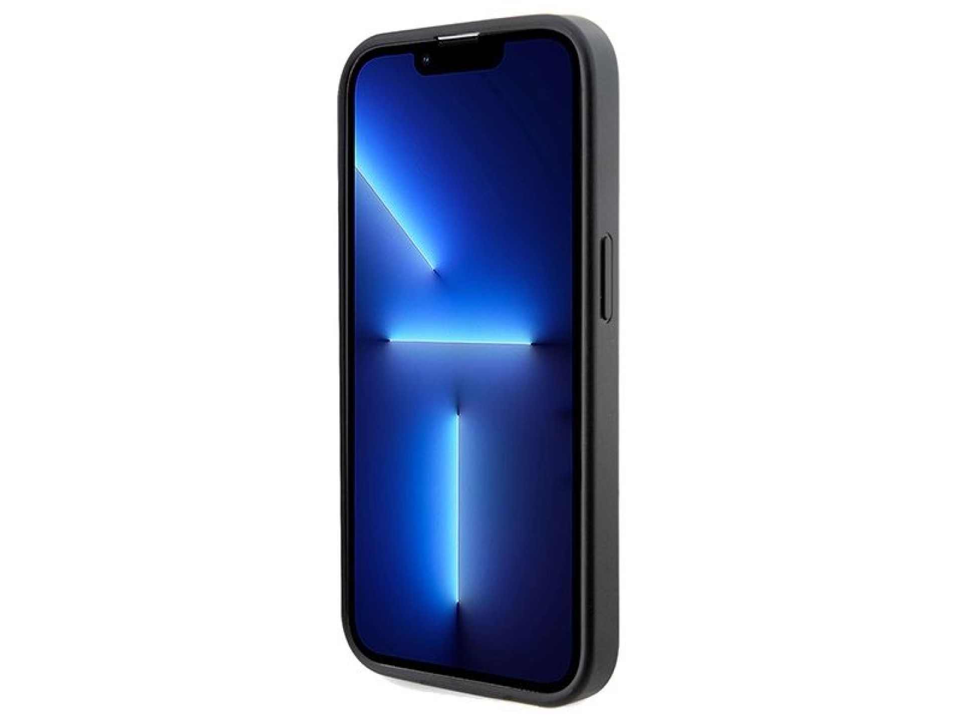 Funda Guess 4G con estampado de rayas y MagSafe para iPhone 15 Pro Max - negra