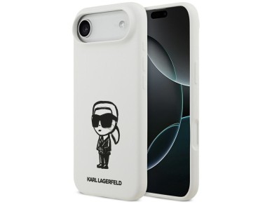 Karl Lagerfeld Silicone Karl Sketch & Logo MagSafe Case for iPhone 17 Air - White Karl Lagerfeld Silicone Karl Sketch & Logo MagSafe Case for iPhone 17 Air - White