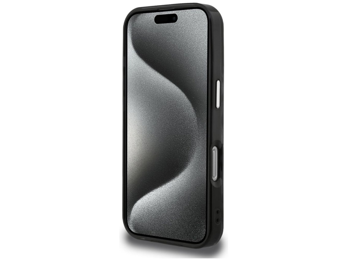Capa MagSafe Karl Lagerfeld IML com estampa de leopardo para iPhone 16 Pro Max - Marrom
