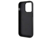 Funda Guess 4G con estampado de rayas y MagSafe para iPhone 15 Pro Max - negra Funda Guess 4G con estampado de rayas y MagSafe para iPhone 15 Pro Max - negra