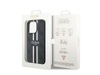 Funda Guess 4G con estampado de rayas y MagSafe para iPhone 15 Pro Max - negra Funda Guess 4G con estampado de rayas y MagSafe para iPhone 15 Pro Max - negra