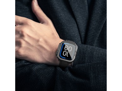 Funda metálica AmazingThing Titan Pro para Apple Watch de 11 pulgadas y 46 mm, de aluminio, color ne Funda metálica AmazingThing Titan Pro para Apple Watch de 11 pulgadas y 46 mm, de aluminio, color ne