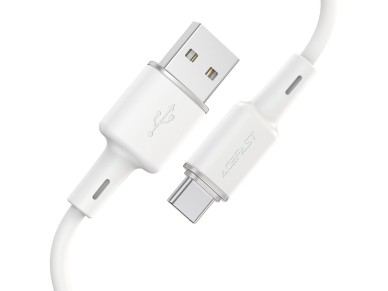 Cabo USB Acefast - USB Tipo C 1,2 m, 3 A branco (C2-04 branco) Cabo USB Acefast - USB Tipo C 1,2 m, 3 A branco (C2-04 branco)