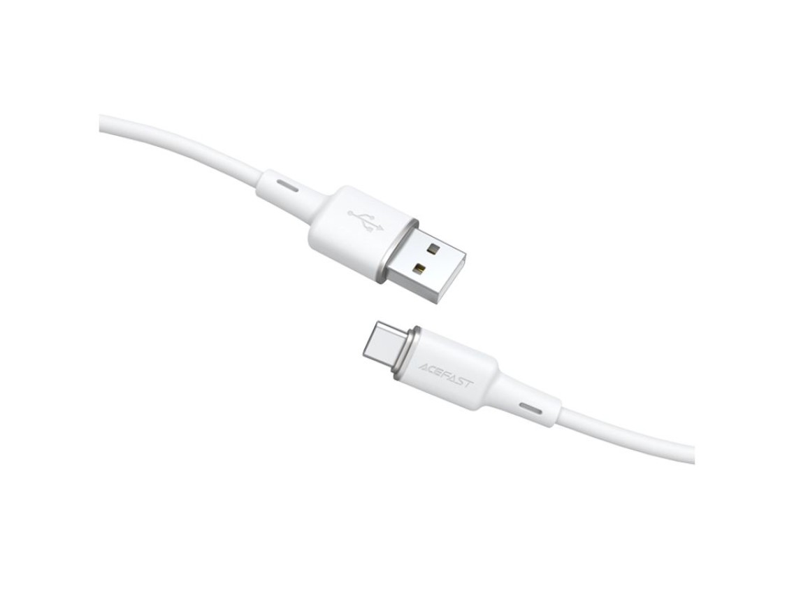 Acefast USB cable - USB Type C 1.2m, 3A white (C2-04 white)
