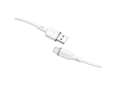 Acefast USB cable - USB Type C 1.2m, 3A white (C2-04 white) Acefast USB cable - USB Type C 1.2m, 3A white (C2-04 white)