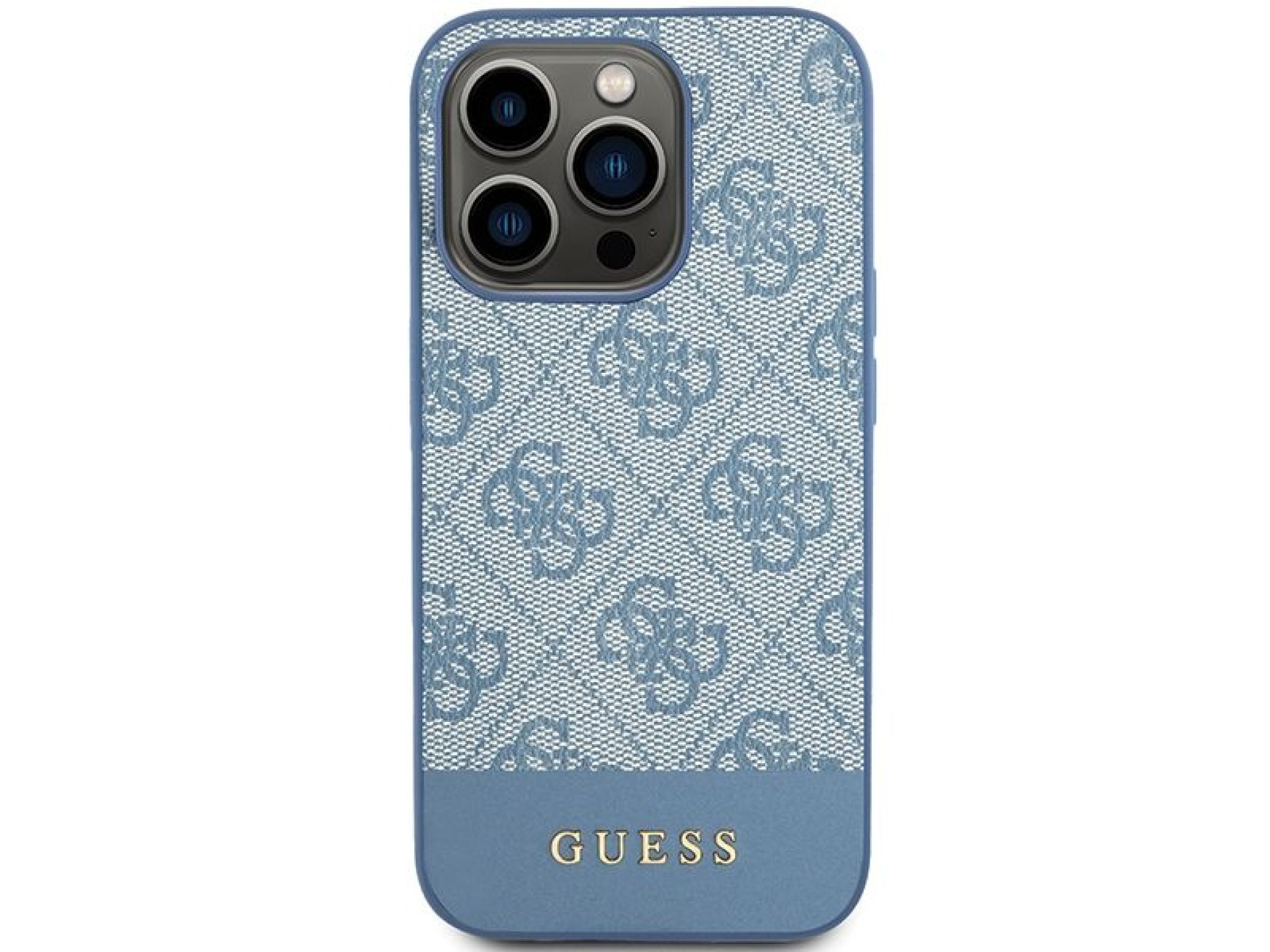 Guess 4G Stripe Collection case for iPhone 15 Pro - blue