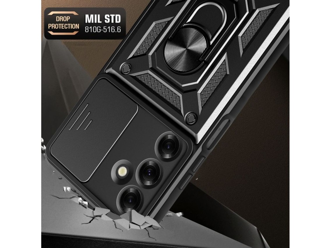 Capa Tech-Protect Camshield Pro para Samsung Galaxy M35 5G - Preta