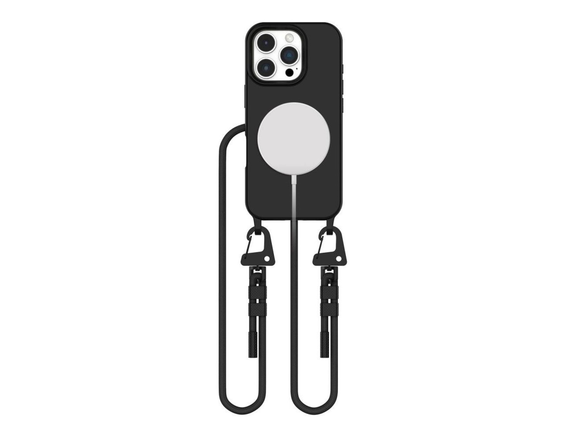 Capa Tech-Protect MagNecklace MagSafe com cordão para iPhone 16 Pro - Preta