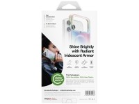 Capa Uniq Iridescia para iPhone 17 Pro Max com carregamento Magclick - Multicolorida