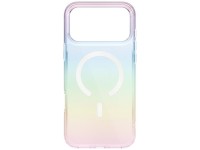 Capa Uniq Iridescia para iPhone 17 Pro Max com carregamento Magclick - Multicolorida