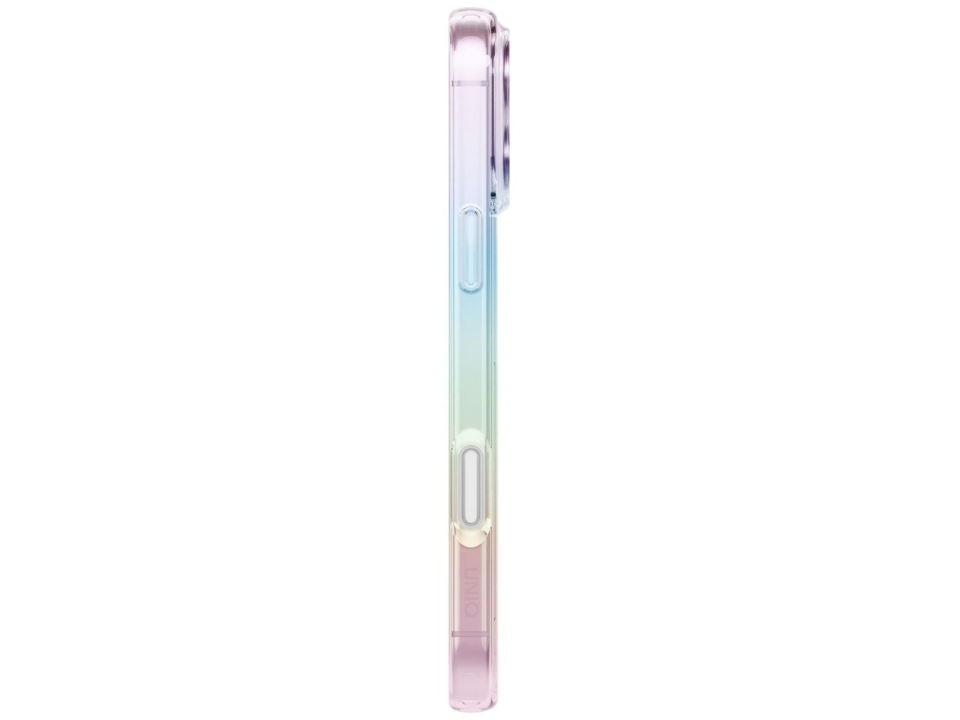 Capa Uniq Iridescia para iPhone 17 Pro Max com carregamento Magclick - Multicolorida