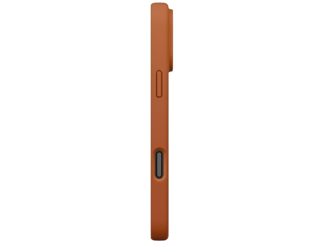 Capa Uniq Lino para iPhone 17 Pro Max com carregamento Magclick - Laranja