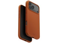 Capa Uniq Lino para iPhone 17 Pro Max com carregamento Magclick - Laranja Capa Uniq Lino para iPhone 17 Pro Max com carregamento Magclick - Laranja