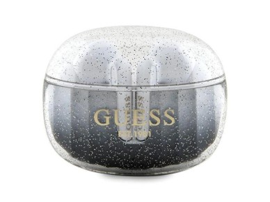 Guess Glitter Gradient TWS Bluetooth headphones with docking station - black Guess Glitter Gradient TWS Bluetooth headphones with docking station - black