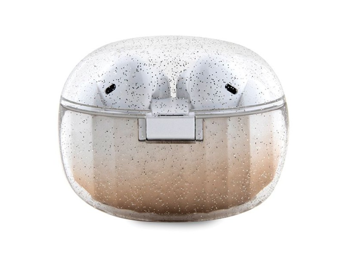 Guess Glitter Gradient TWS Bluetooth headphones with docking station - gold