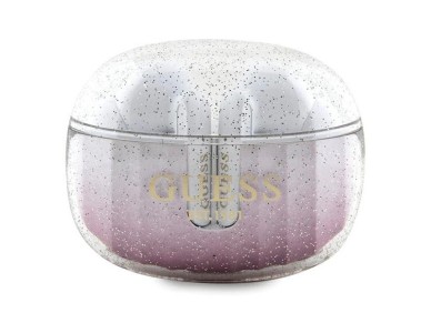 Fones de ouvido Bluetooth Guess Glitter Gradient TWS + base de carregamento - rosa Fones de ouvido Bluetooth Guess Glitter Gradient TWS + base de carregamento - rosa