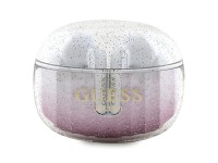 Guess Glitter Gradient TWS Bluetooth headphones + docking station - pink Guess Glitter Gradient TWS Bluetooth headphones + docking station - pink
