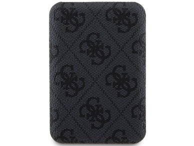 Guess Powerbank inductive 15W GUPB5FP4EMGK 5000mAh black/black 4G Leather Metal Logo MagSafe Guess Powerbank inductive 15W GUPB5FP4EMGK 5000mAh black/black 4G Leather Metal Logo MagSafe