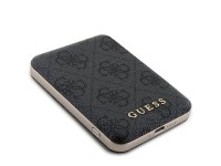 Guess Powerbank inductive 15W GUPB5FP4EMGK 5000mAh black/black 4G Leather Metal Logo MagSafe Guess Powerbank inductive 15W GUPB5FP4EMGK 5000mAh black/black 4G Leather Metal Logo MagSafe