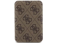 Guess Powerbank inductive 15W GUPB5FP4EMGW 5000mAh brown/brown 4G Leather Metal Logo MagSafe
