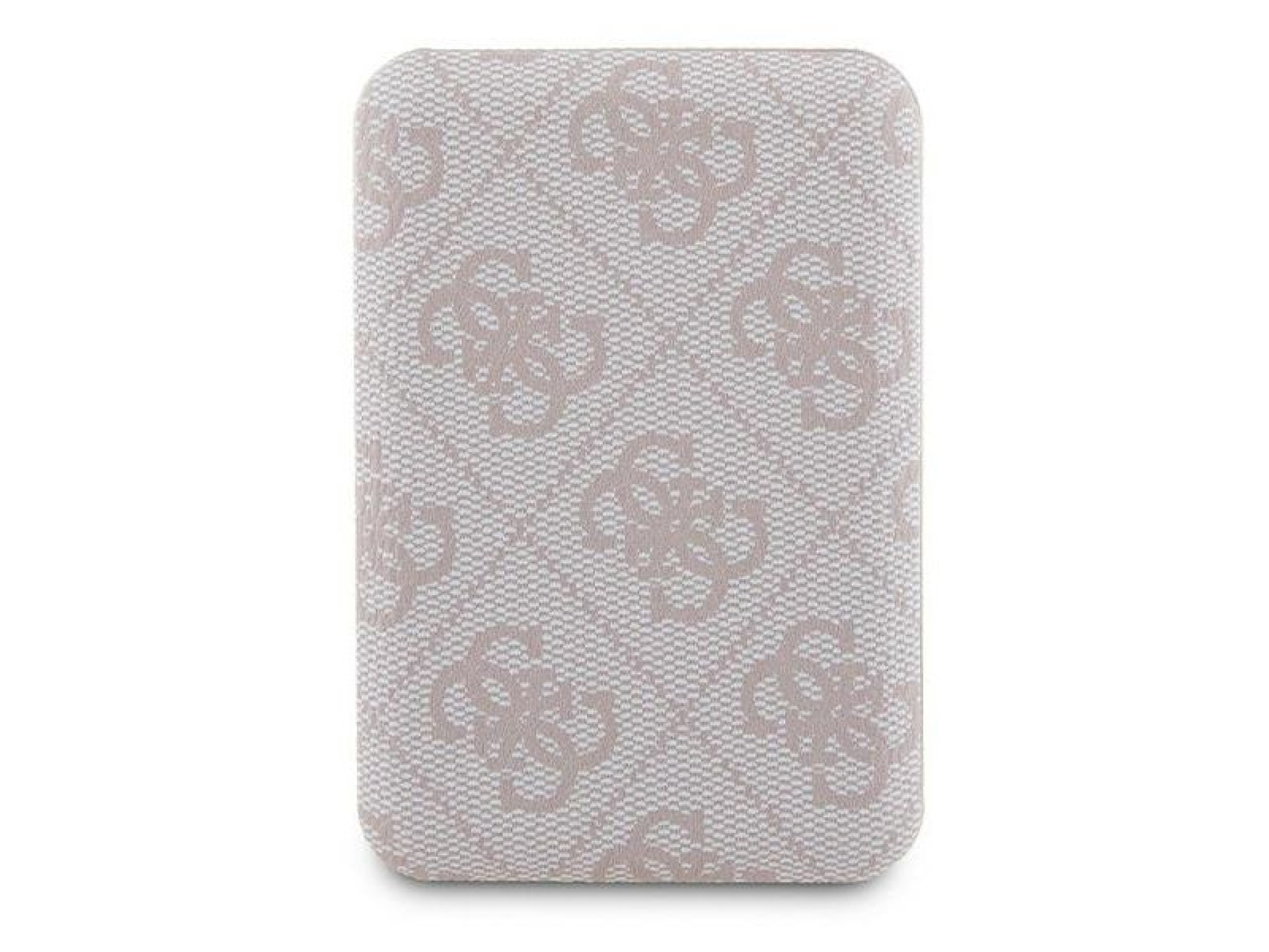 Guess Powerbank inductive 15W GUPB5FP4EMGP 5000mAh pink/pink 4G Leather Metal Logo MagSafe