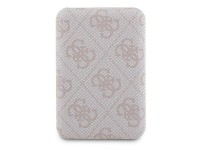 Guess Powerbank inductive 15W GUPB5FP4EMGP 5000mAh pink/pink 4G Leather Metal Logo MagSafe Guess Powerbank inductive 15W GUPB5FP4EMGP 5000mAh pink/pink 4G Leather Metal Logo MagSafe