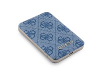 Guess Powerbank inductive 15W GUPB5FP4EMGB 5000mAh blue/blue 4G Leather Metal Logo MagSafe Guess Powerbank inductive 15W GUPB5FP4EMGB 5000mAh blue/blue 4G Leather Metal Logo MagSafe