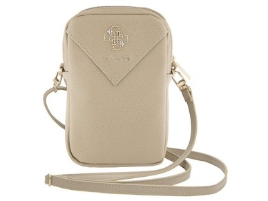 Guess Zip Triangle 4G phone bag - gold Guess Zip Triangle 4G phone bag - gold