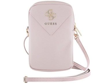 Guess Zip Triangle 4G bag - pink Guess Zip Triangle 4G bag - pink