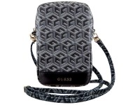 Guess Zip GCube Bottom Stripe phone bag - black Guess Zip GCube Bottom Stripe phone bag - black