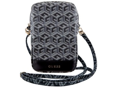Guess Zip GCube Bottom Stripe phone bag - black Guess Zip GCube Bottom Stripe phone bag - black