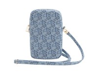 Bolso para teléfono Guess Zip GCube Bottom Stripe - azul Bolso para teléfono Guess Zip GCube Bottom Stripe - azul