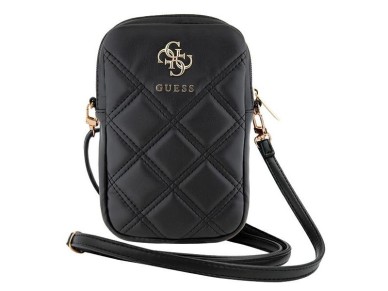 Bolsa Guess Zip Quilted 4G - preta