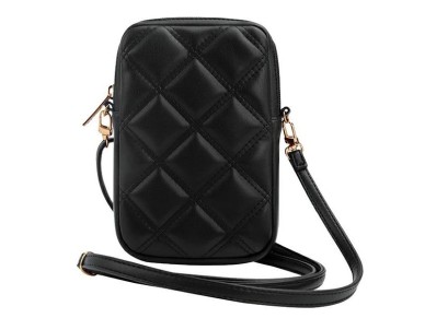 Bolsa Guess Zip Quilted 4G - preta