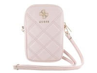 Bolsa Guess Zip Quilted 4G - rosa Bolsa Guess Zip Quilted 4G - rosa