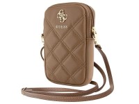 Bolsa Guess Zip Quilted 4G - marrom