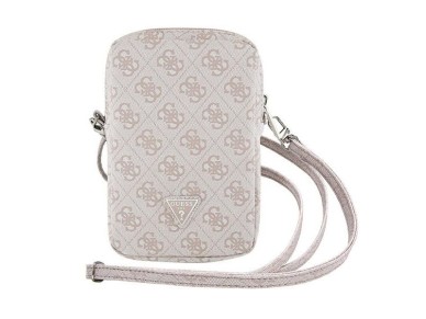 Bolsa triangular Guess Zip 4G - rosa