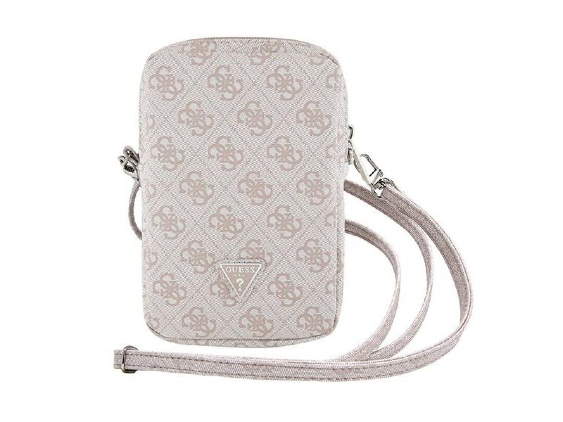 Bolso triangular Guess Zip 4G - rosa