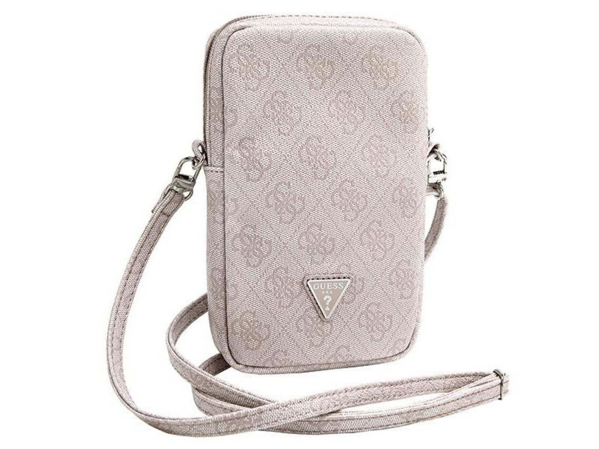 Bolso triangular Guess Zip 4G - rosa