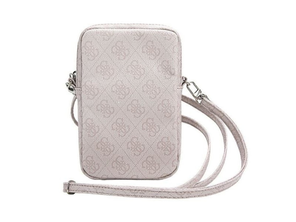 Bolsa triangular Guess Zip 4G - rosa