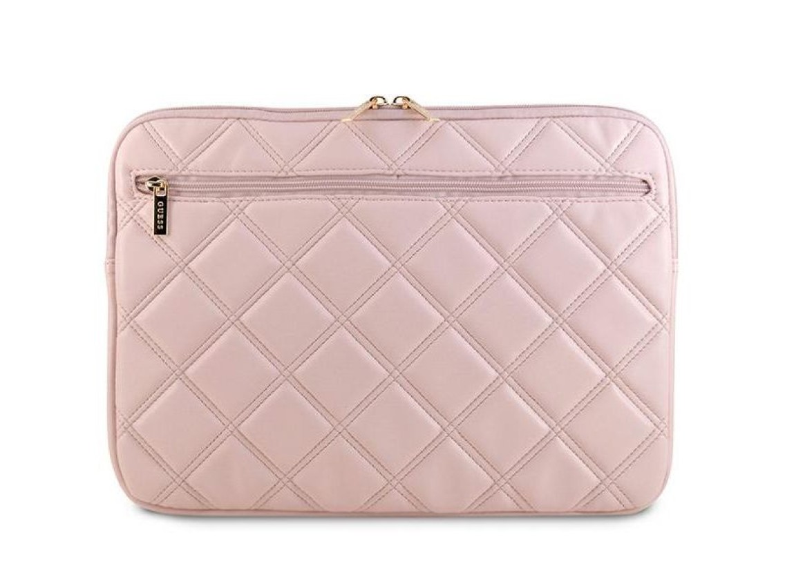 Funda Guess Quilted 4G para portátil de 14" - rosa