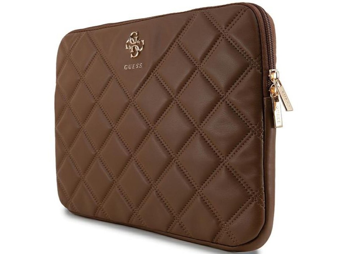 Guess Quilted 4G cover for a 14" laptop - brown