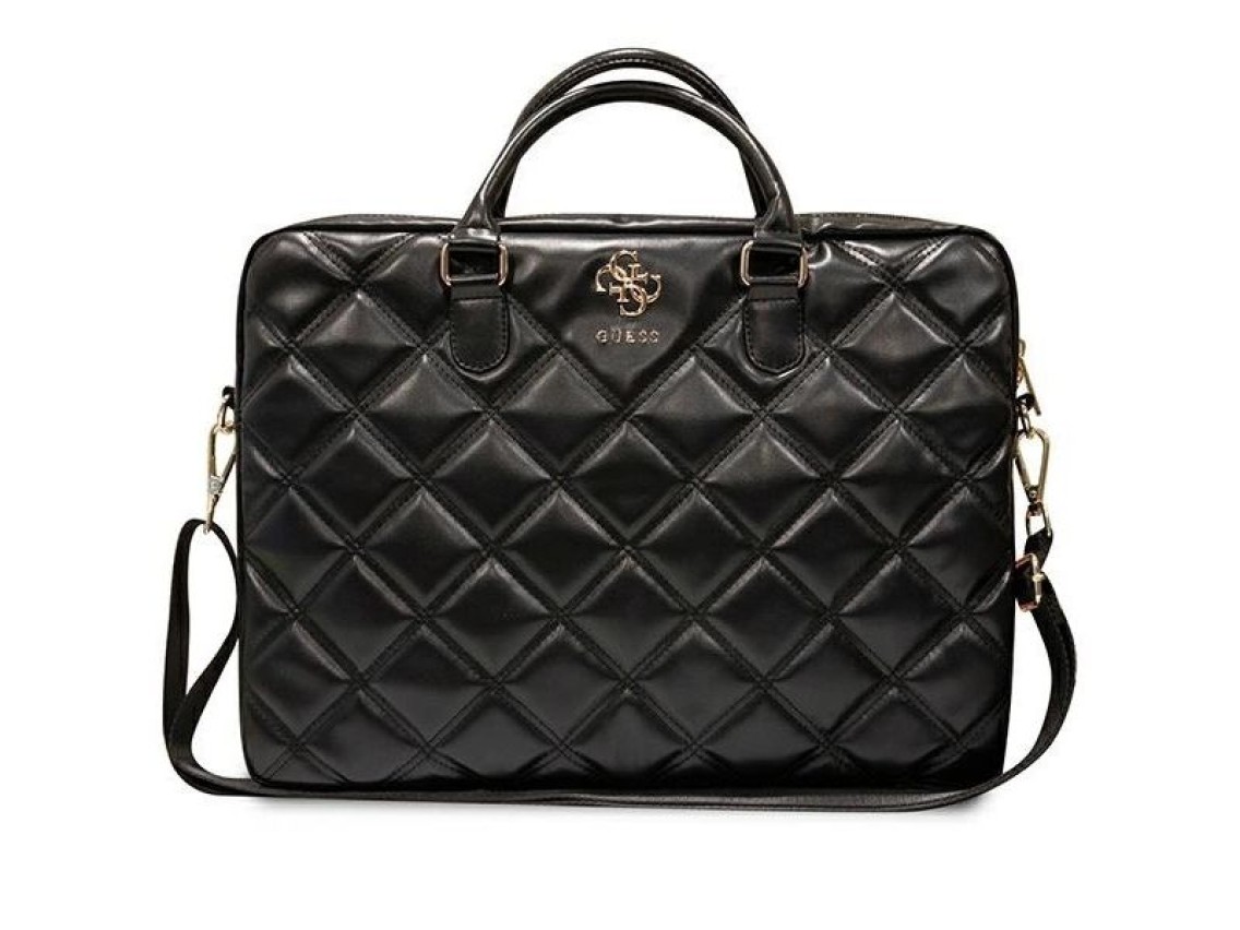 Guess 4G Quilted bag for a 16" laptop - black
