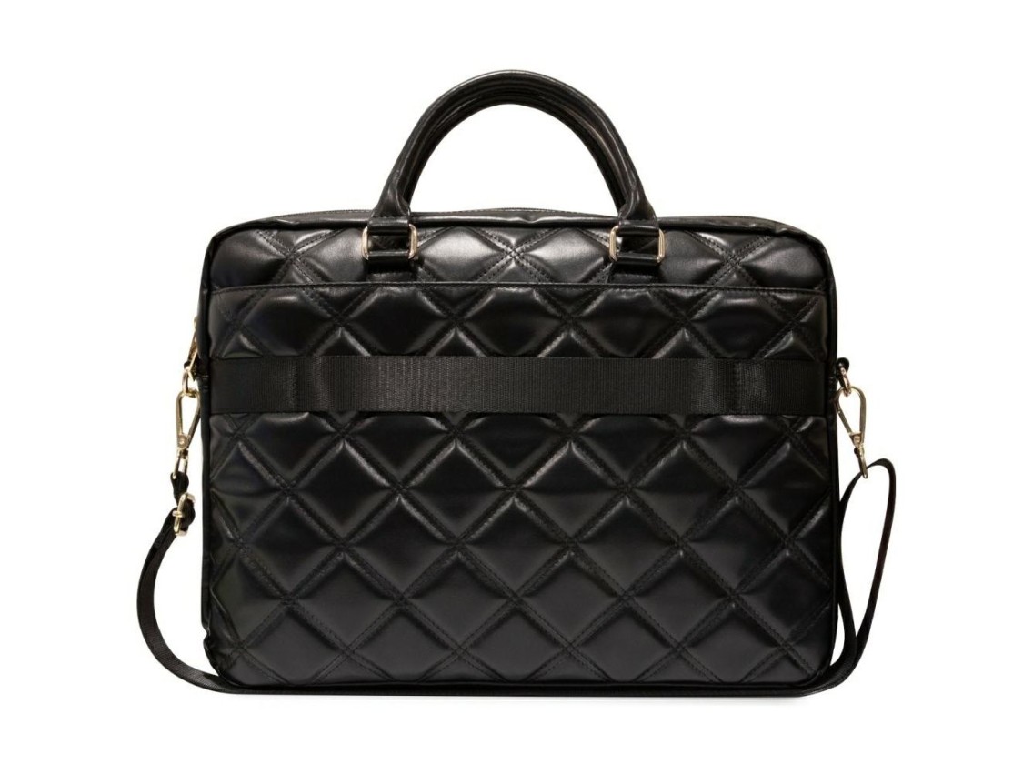 Guess 4G Quilted bag for a 16" laptop - black