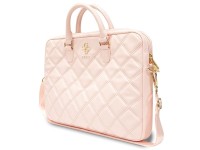 Guess Quilted 4G bag for a 16" laptop - pink Guess Quilted 4G bag for a 16" laptop - pink